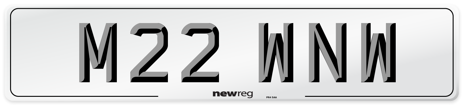 M22 WNW Number Plate from New Reg